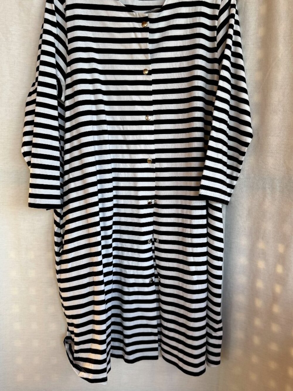 Marimekko Tuike Black & White Striped Dress